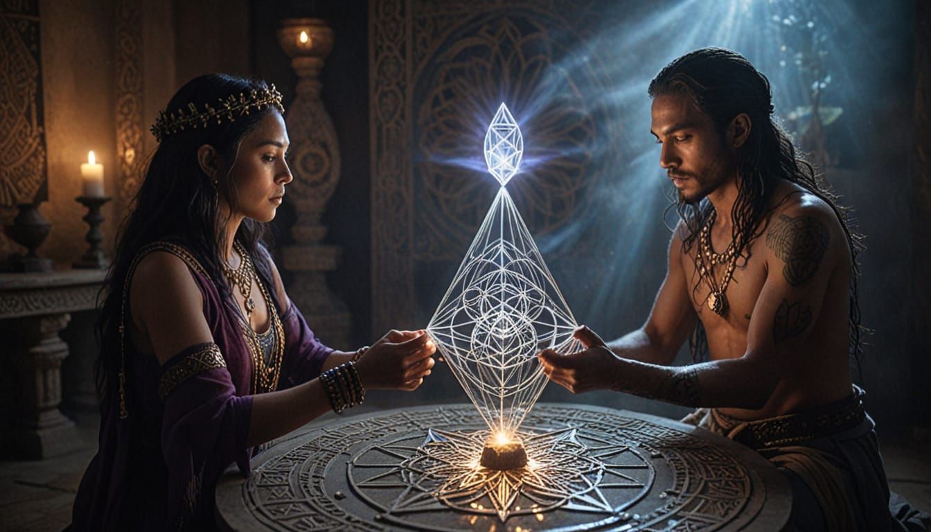 Shamanic Warriors Channel Ancient Wisdom in Dreamlike Ritual