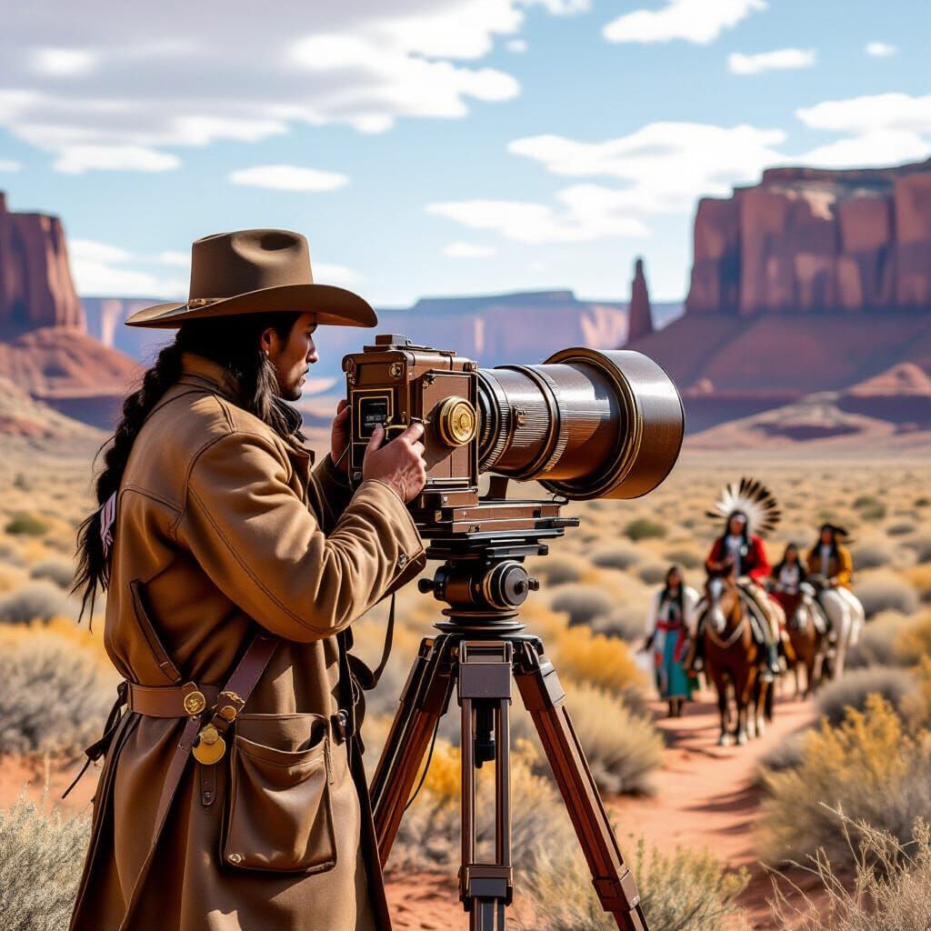 Photographer Captures Native American Tribe in Desert Landsc...