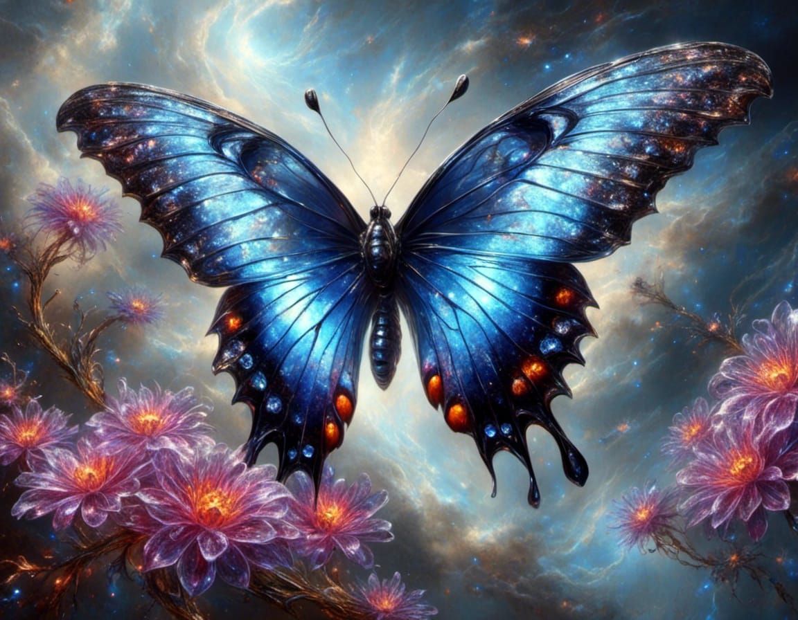 blue mountain swallowtail butterfly CR