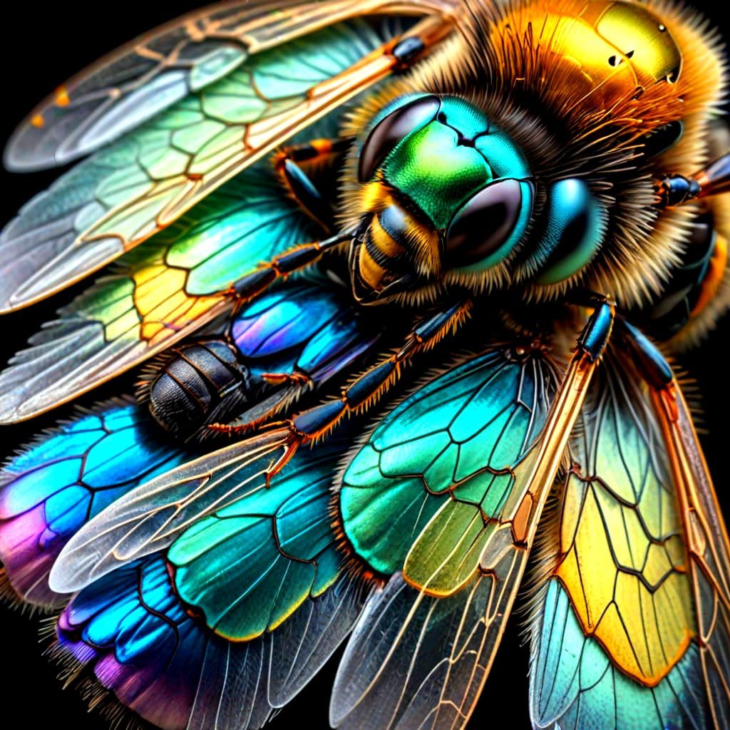 Detailed Bee Wing Structure