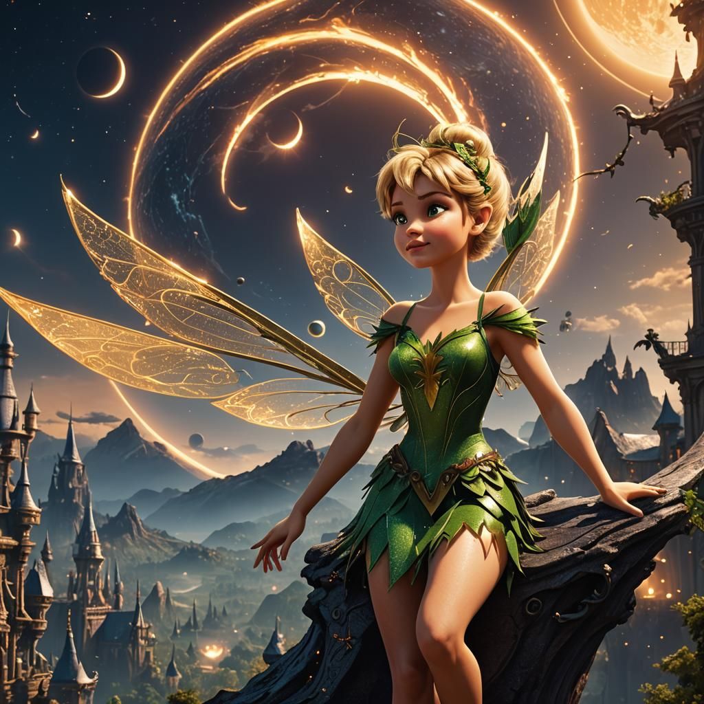 BRUNT tinker bell タンカラー Tinker Bell and the solar eclipse - Tinkerbell During Solar