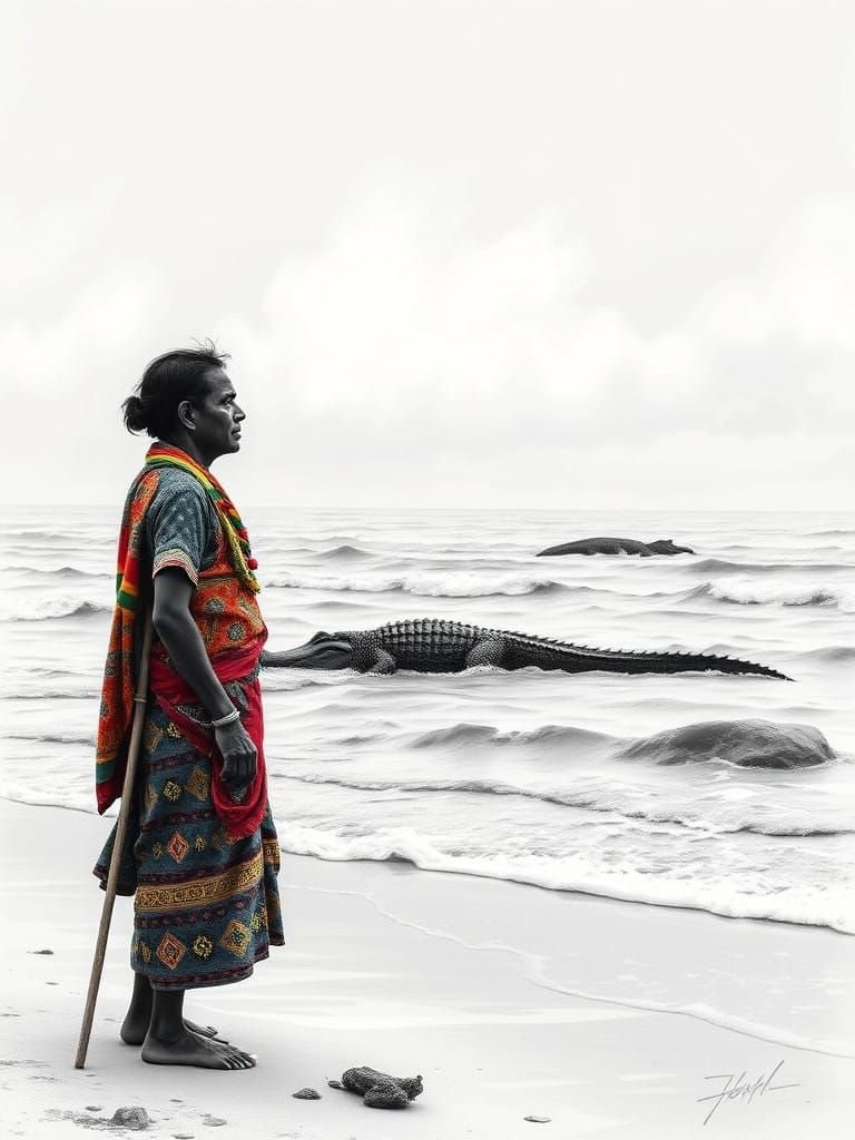 A moment of stillness by the sea