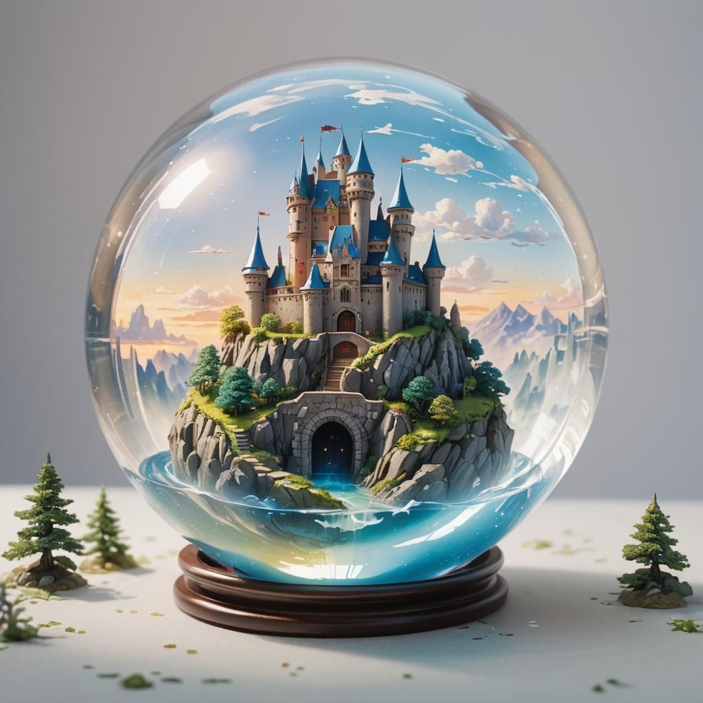 Miniature Castle in Glass Ball: Anime Key Visual