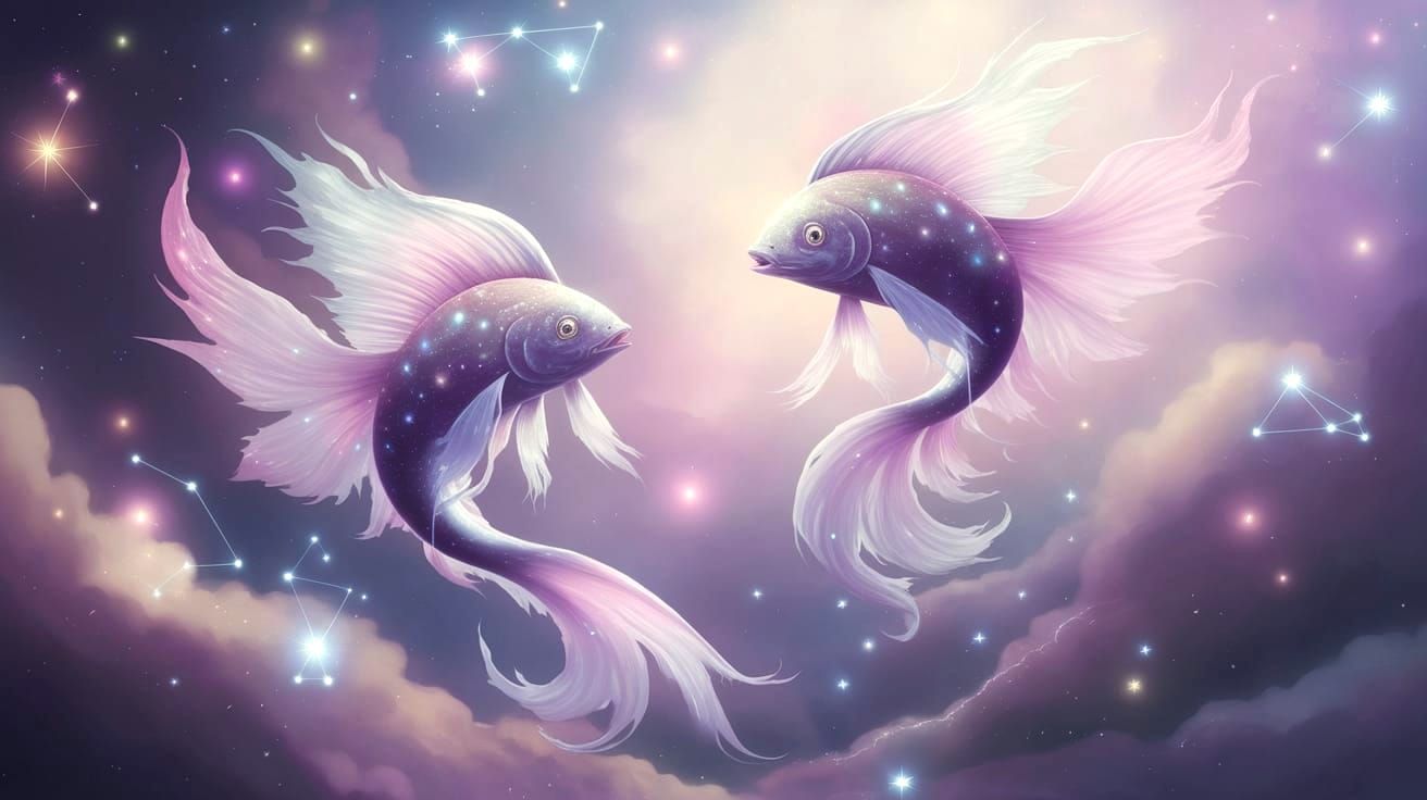 Celestial Fish in Soft Pastel Hues