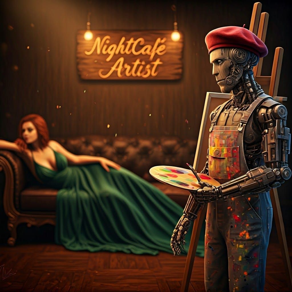 Android Artist Captures Beauty in Cyberpunk Studio