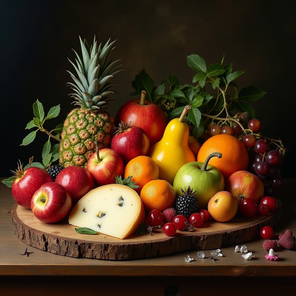 Opulent Still Life in Dutch Masters Style