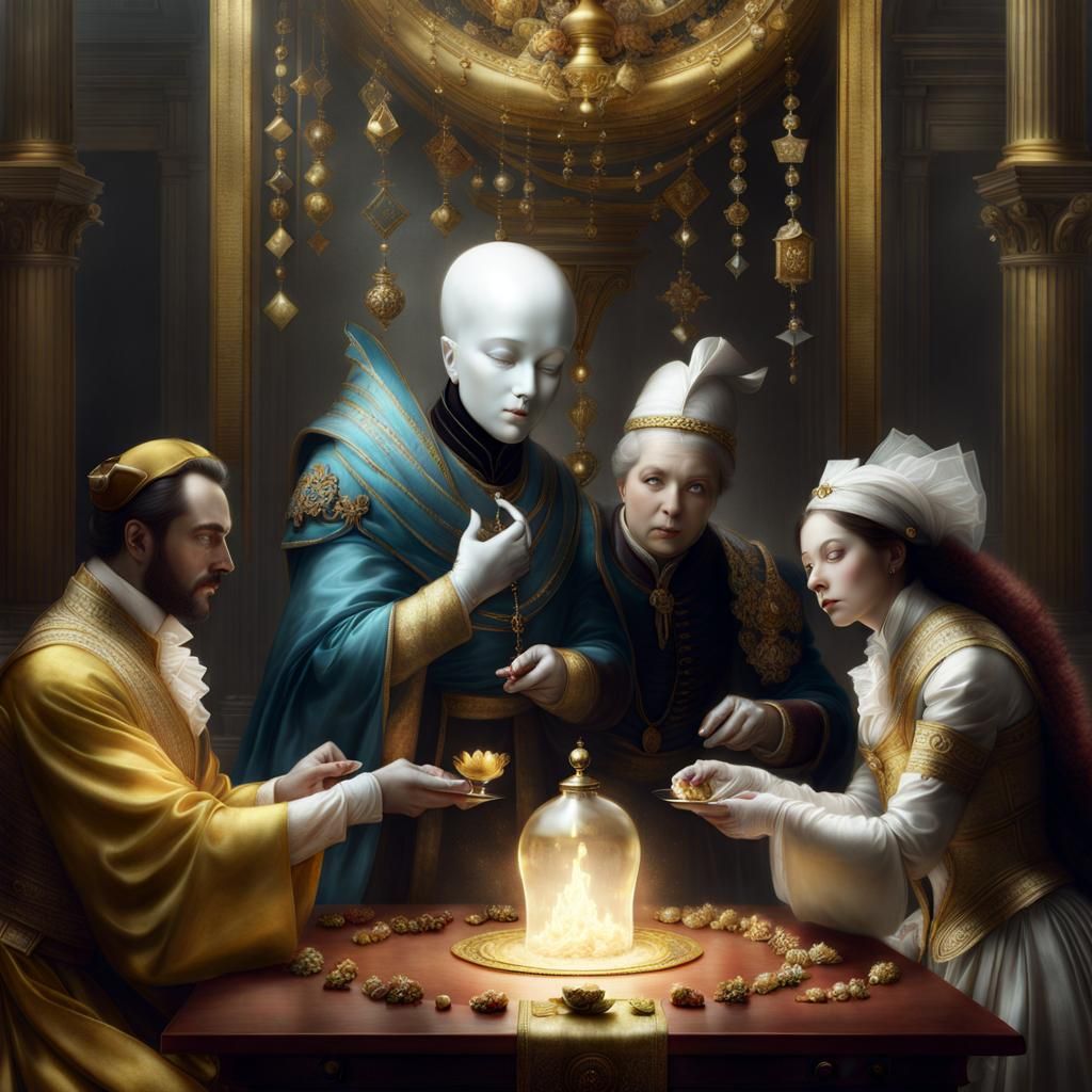 Generosity vs. Greed: A Digital Matte Painting