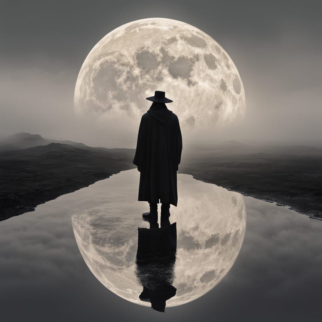 Ethereal Cowboy Silhouette