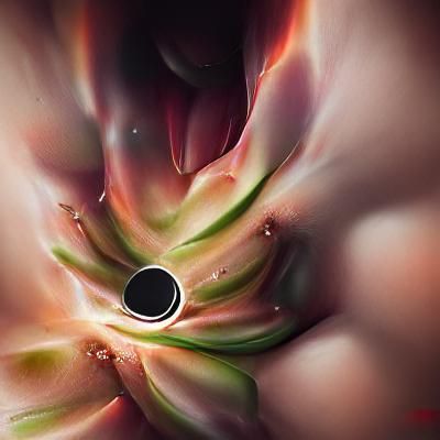 Black Hole Succulent: An AI Interpretation