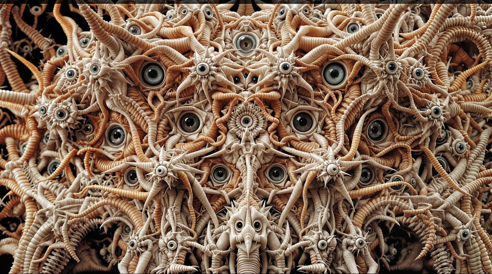 Intricate Fractal Anatomy with Hyperrealistic Textures