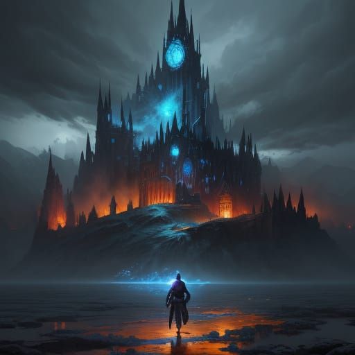 Ethereal Fantasy Realm in Vibrant Color