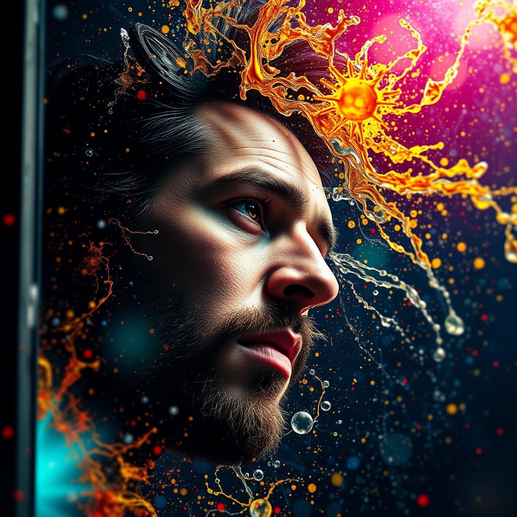 Hyperrealistic Portrait in Vibrant Colors