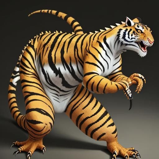Lizard Tiger Hybrid: A Fearsome Creature