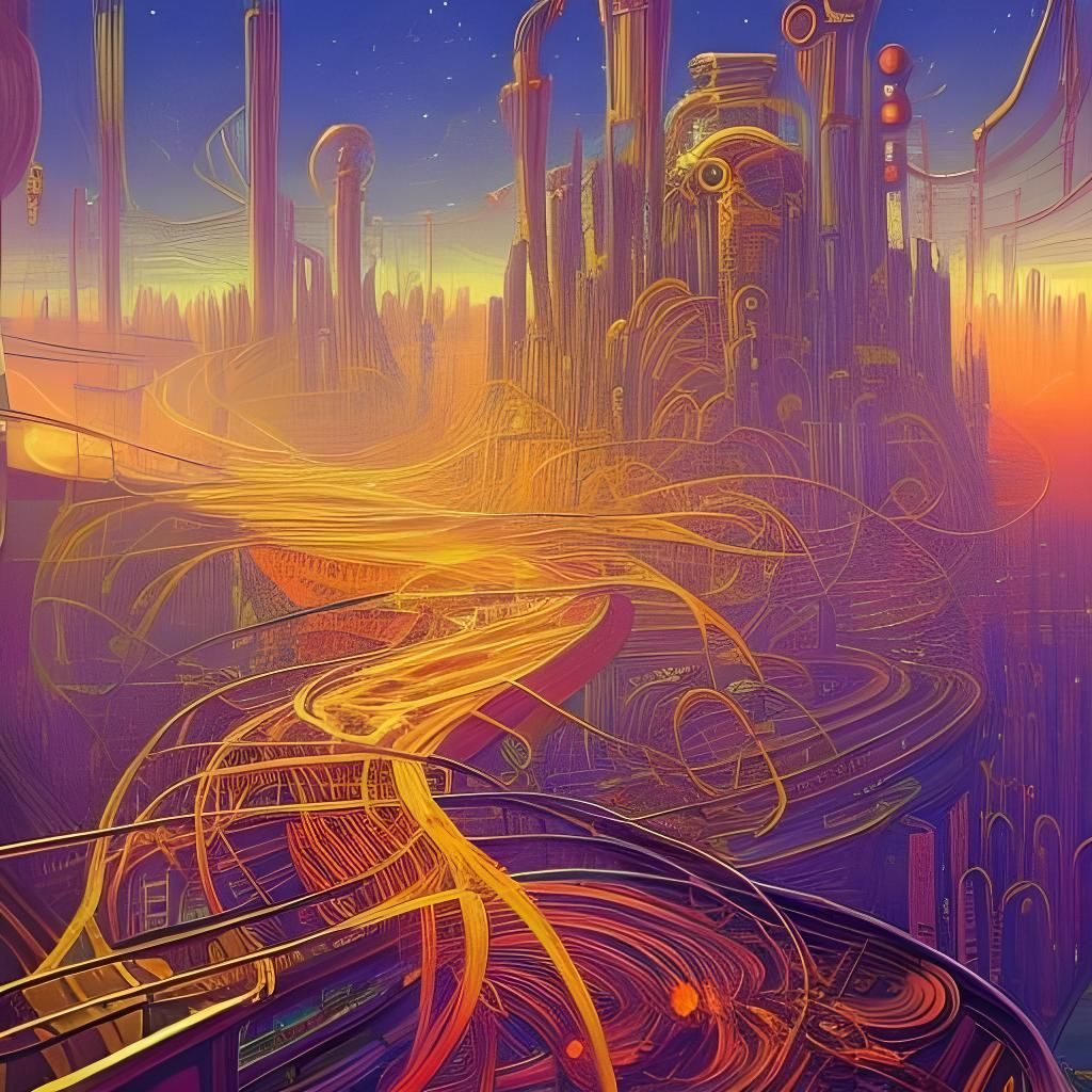 Spaghetti City: A Pop Art Impression