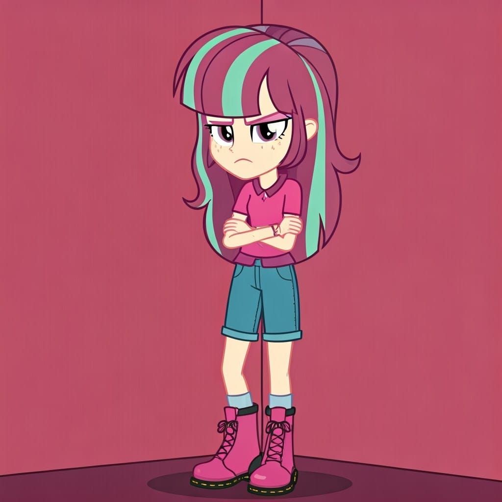 Human Sour Sweet Timeout: Rose and Aquamarine Grump