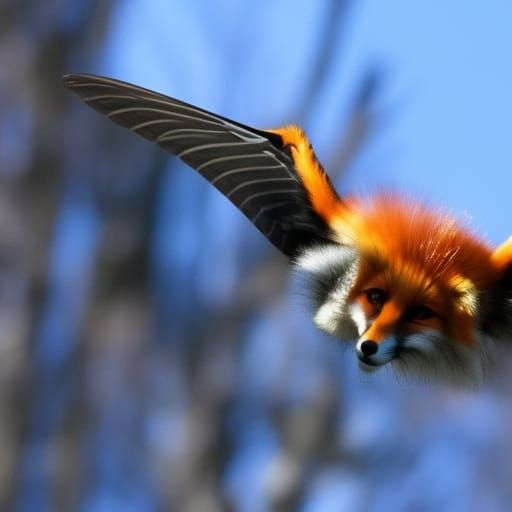 Fox in Formicapunk Flying Exoskeleton