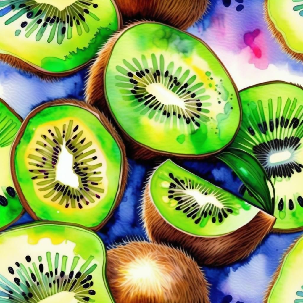 abstract Kiwi Fruit