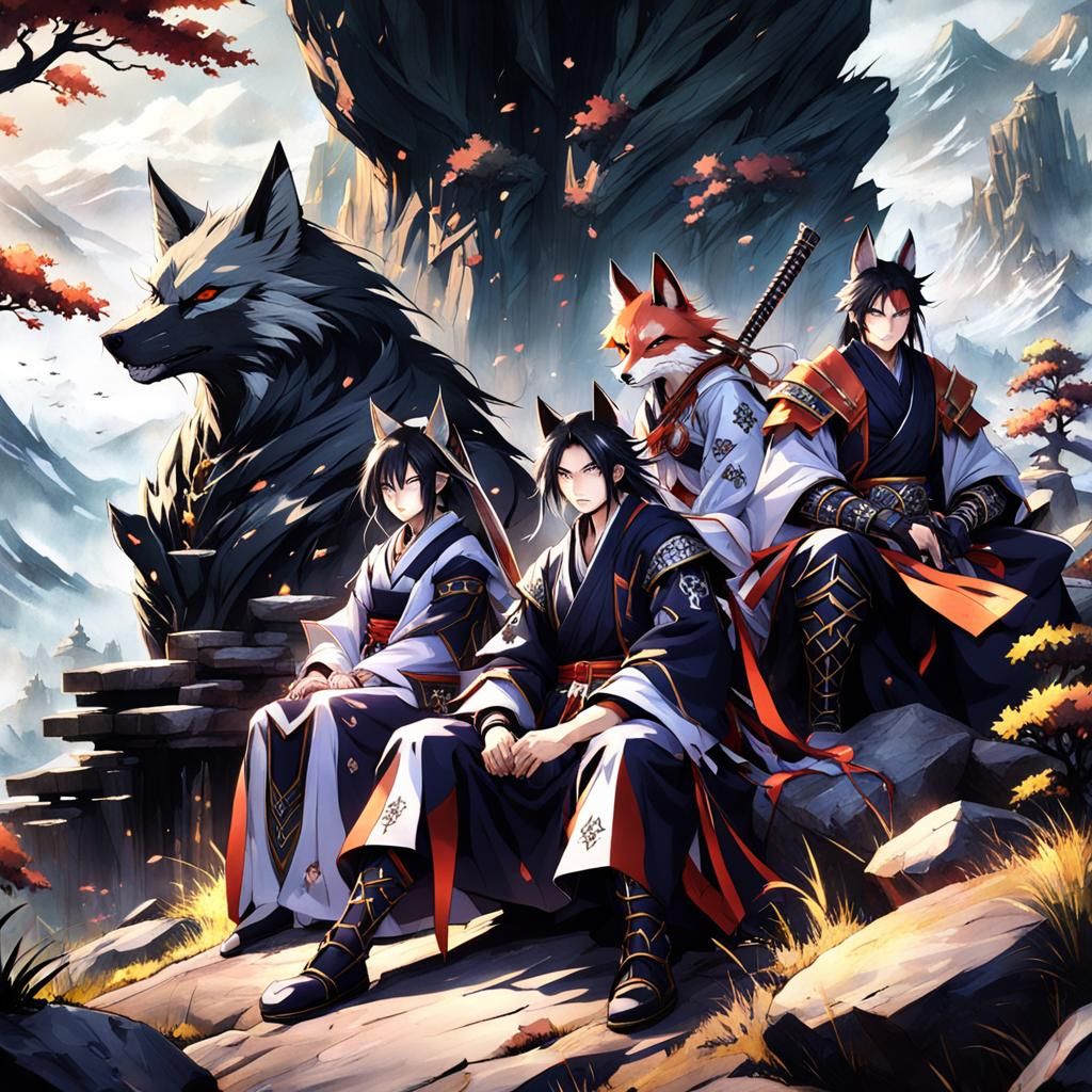 Samurai Fantasy Anime Scene in Ultra HD