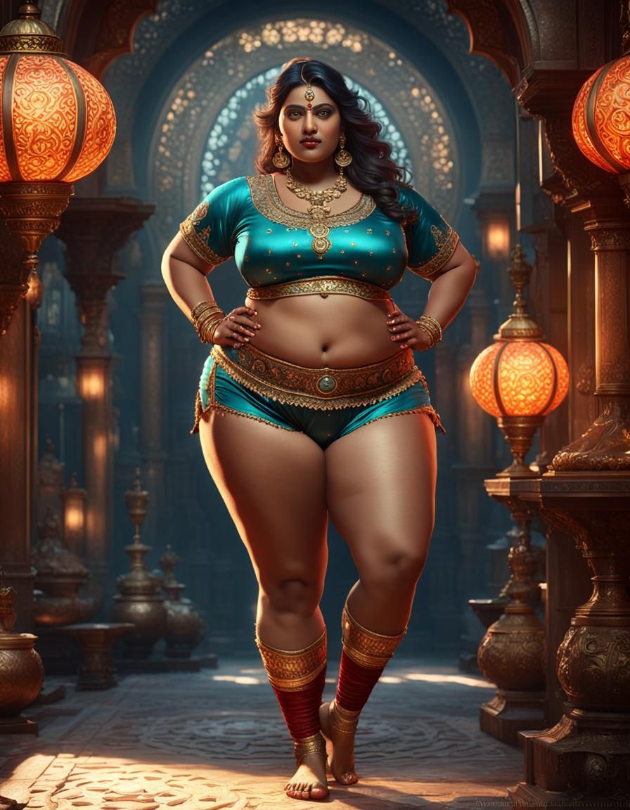 Fantasy Indian Beauty in Dark Fantasy Style