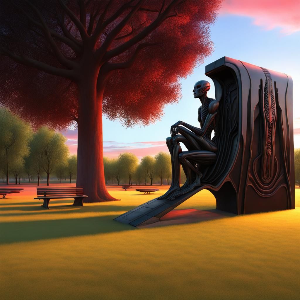 Sigil Alien Monolith in Wolf Point Park