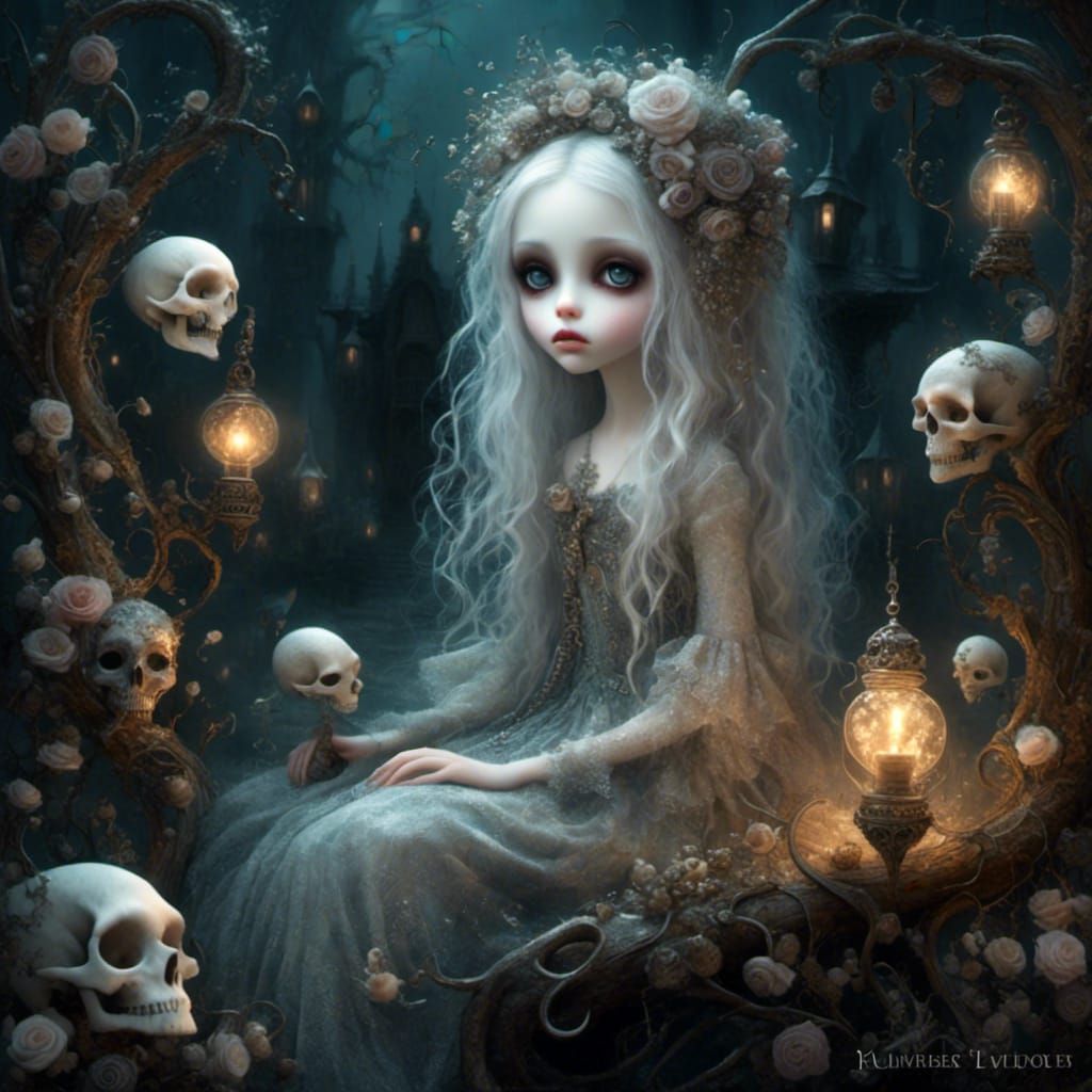 Romantic Dark Fantasy with Whimsical Elements