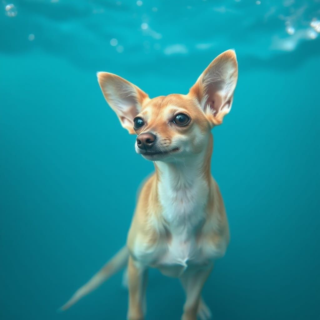 Surreal Coral Marsh in Blue Tones