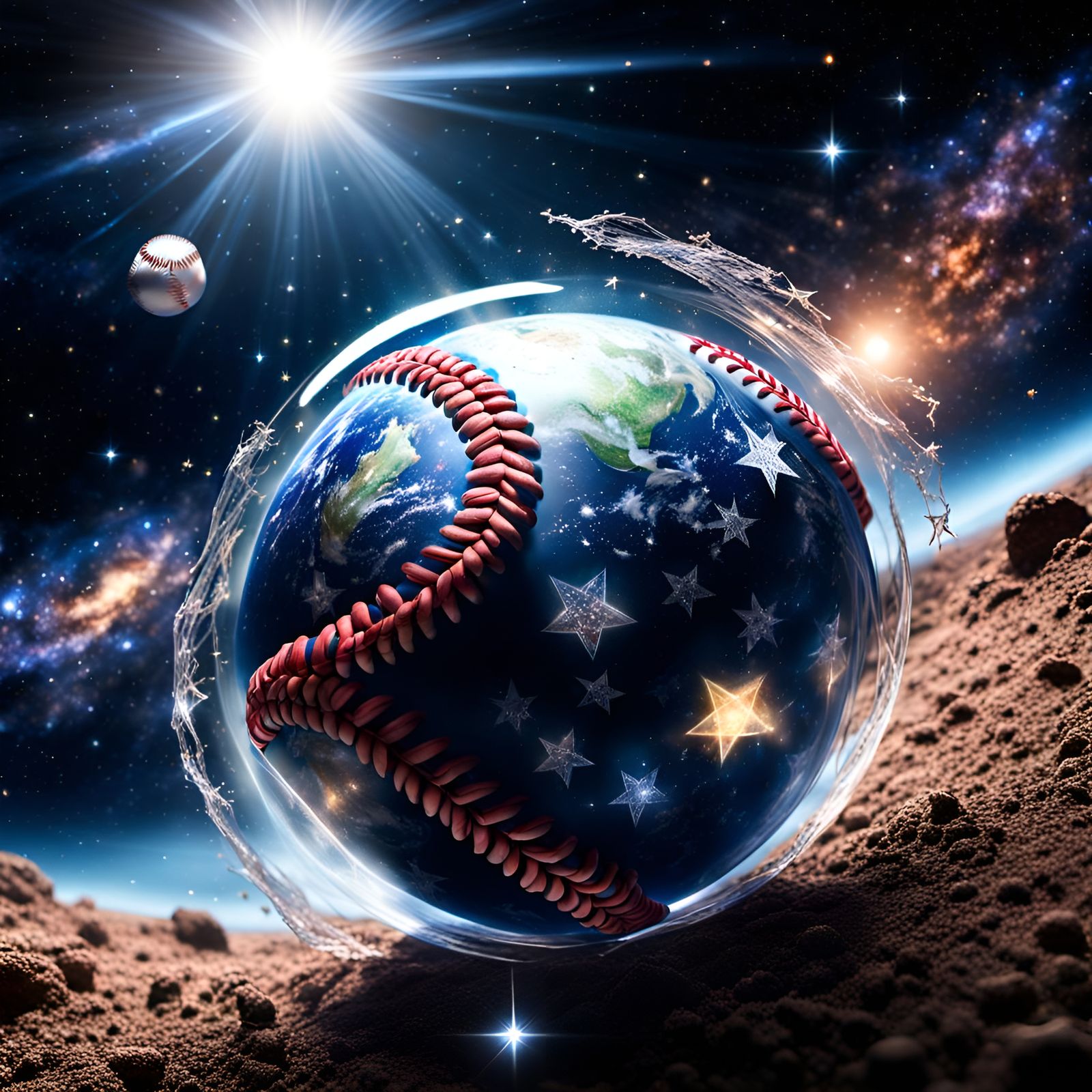 If earth is a baseball for aliens in outerspace ๐