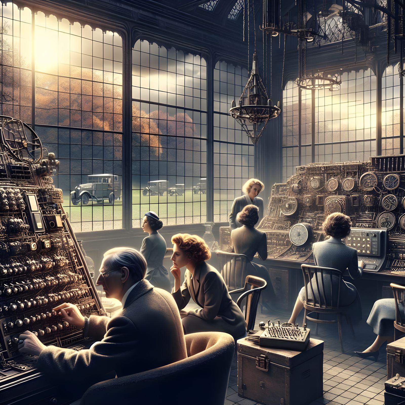 Codebreakers in Noir Style at Bletchley Park