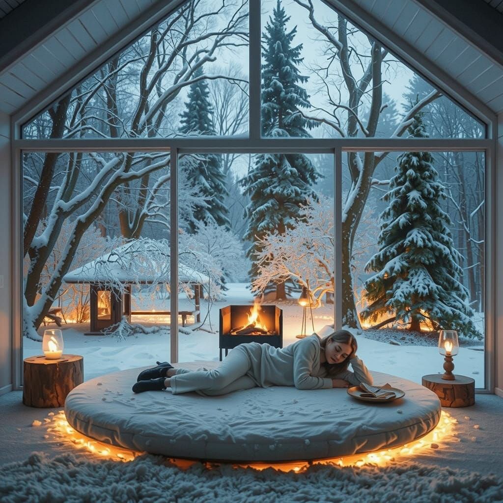 Winter Wonderland Portal in Glass House