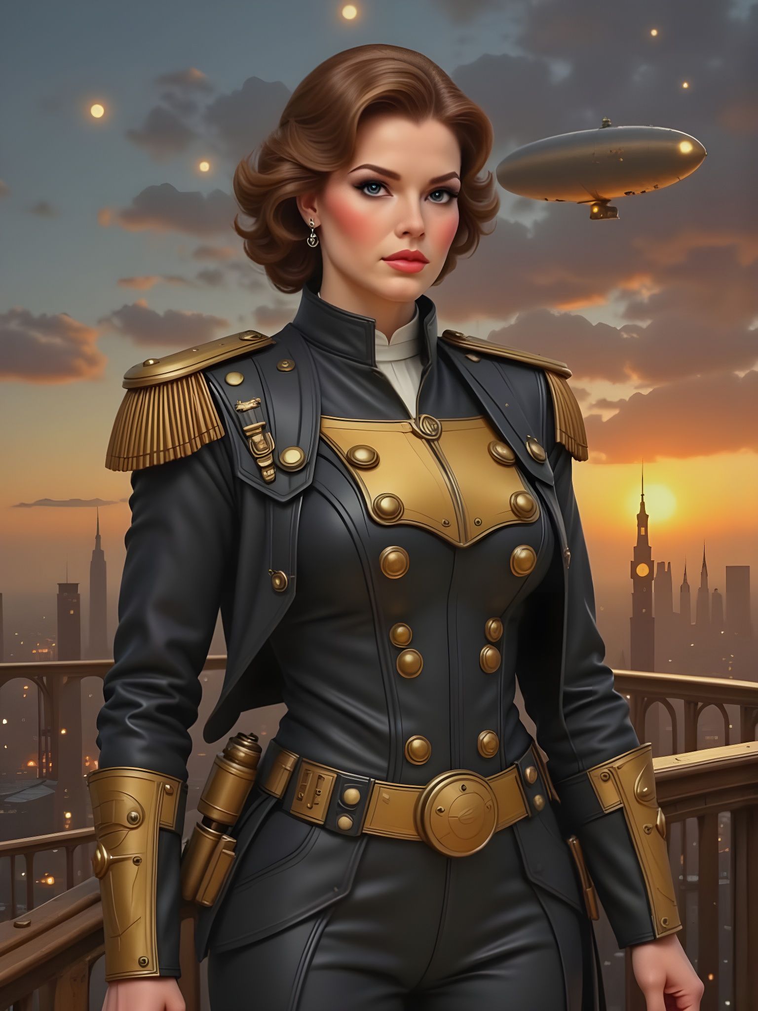 Steampunk Aero Commander in Victorian London Fog