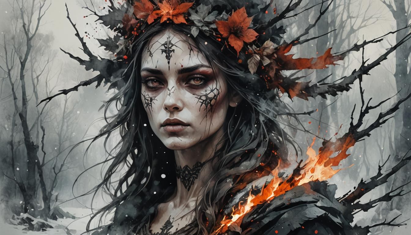 Marena, Slavic goddess of winter, death and rebirth