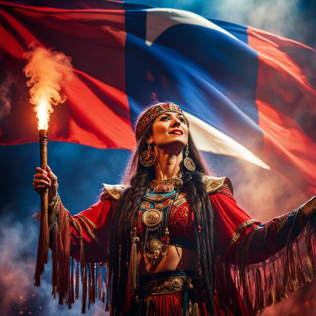 Jovana Bjelica representing Serbia