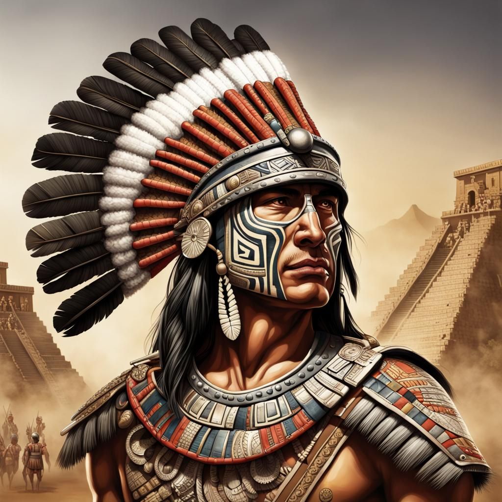 Modern Aztec General: Highly Detailed Image