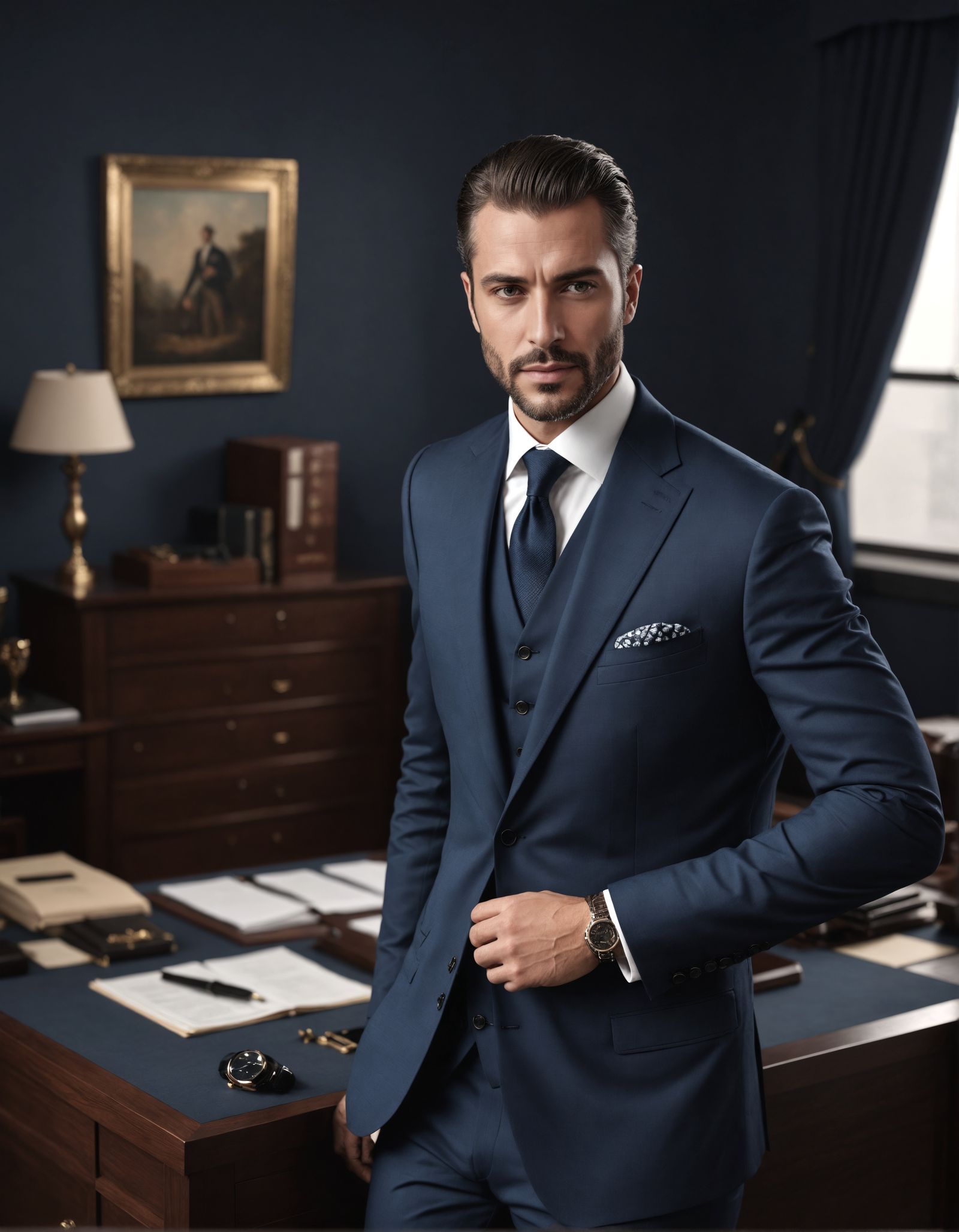 Executive Style in Luxurious Office Setting