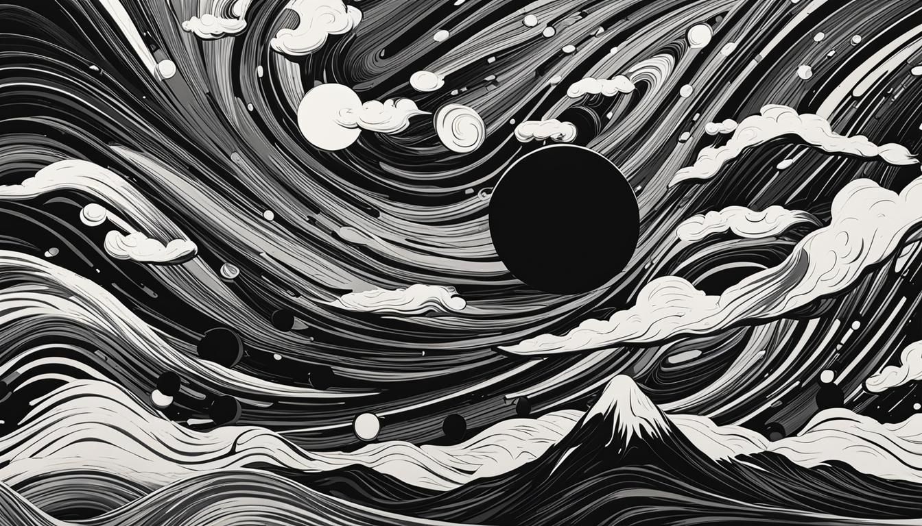 Monochrome Space Abstraction in Cel-Shaded Splash Art