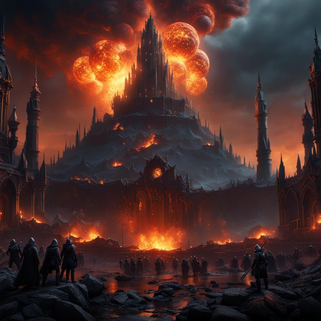 War and Chaos: Explosions in Detailed Matte Painting