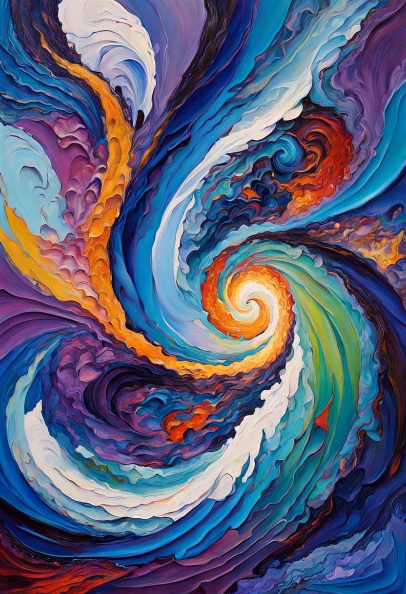 Vivid Swirling Proto-Stars in Cosmic Vortex