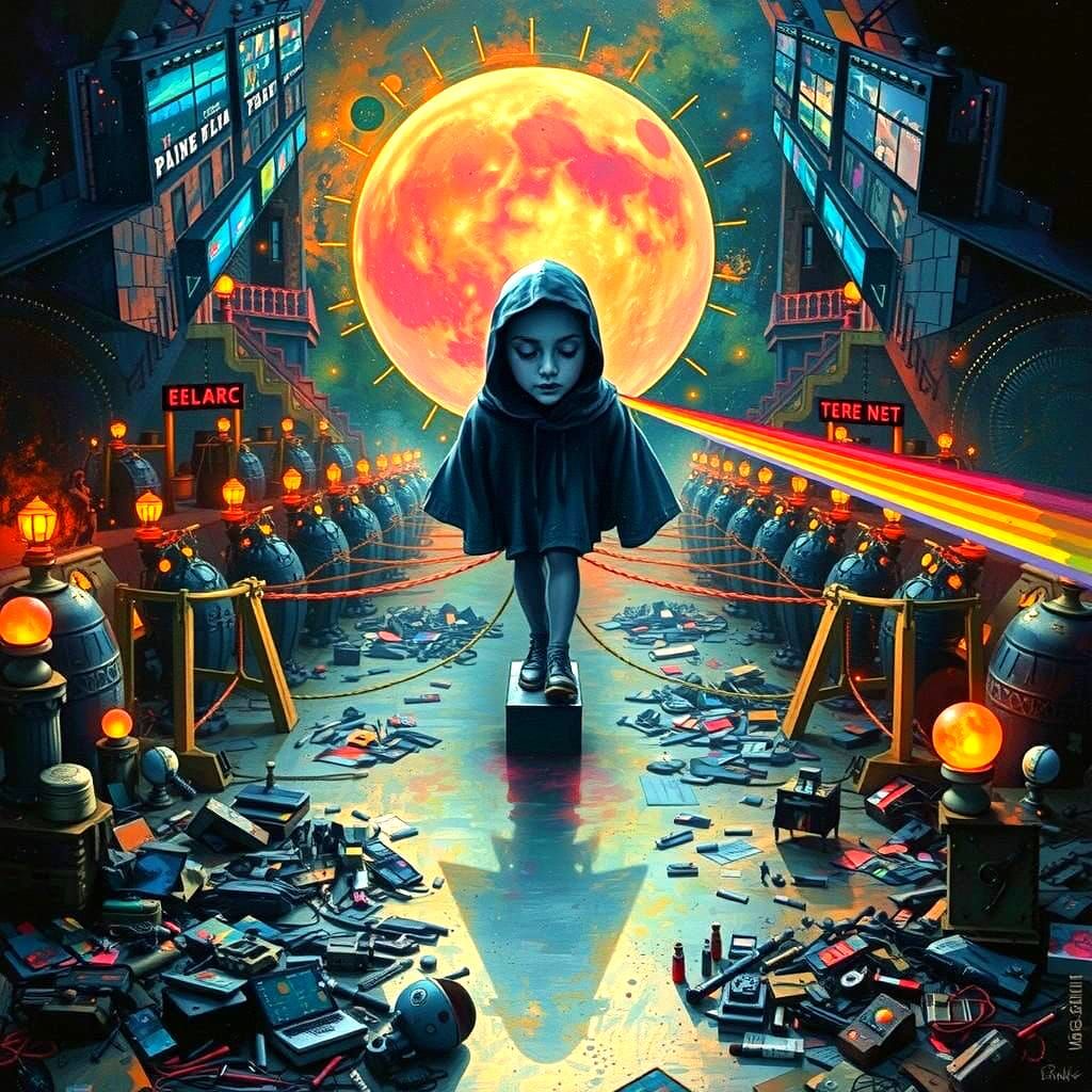 Neon Dreamscape in Cyberpunk Style