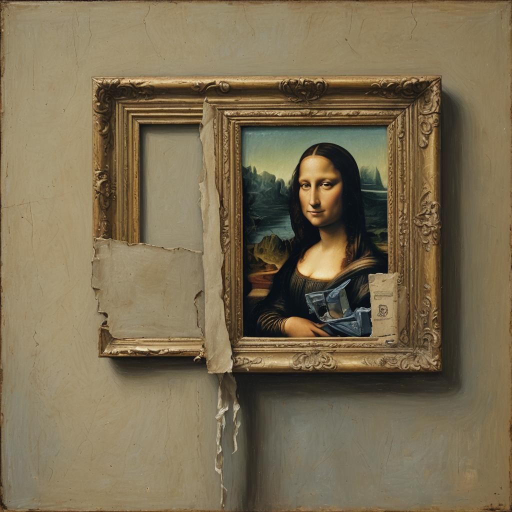 Mona Lisa - The picture frame Inspired by da Vinci - Joanna P.