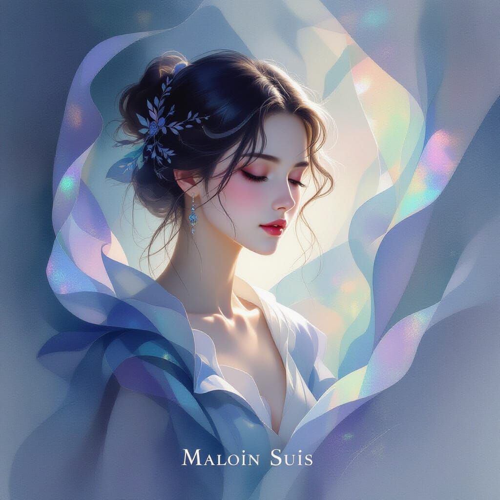 Ethereal Watercolor Portrait of Maloin Suis