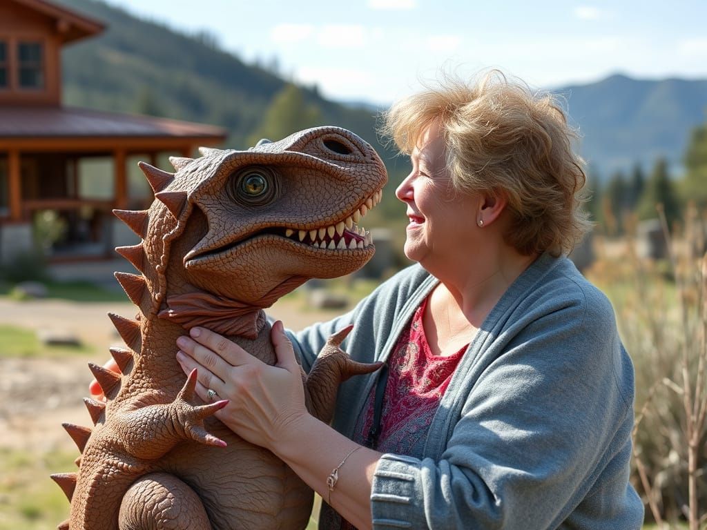 Alxasaurus Loves grandma