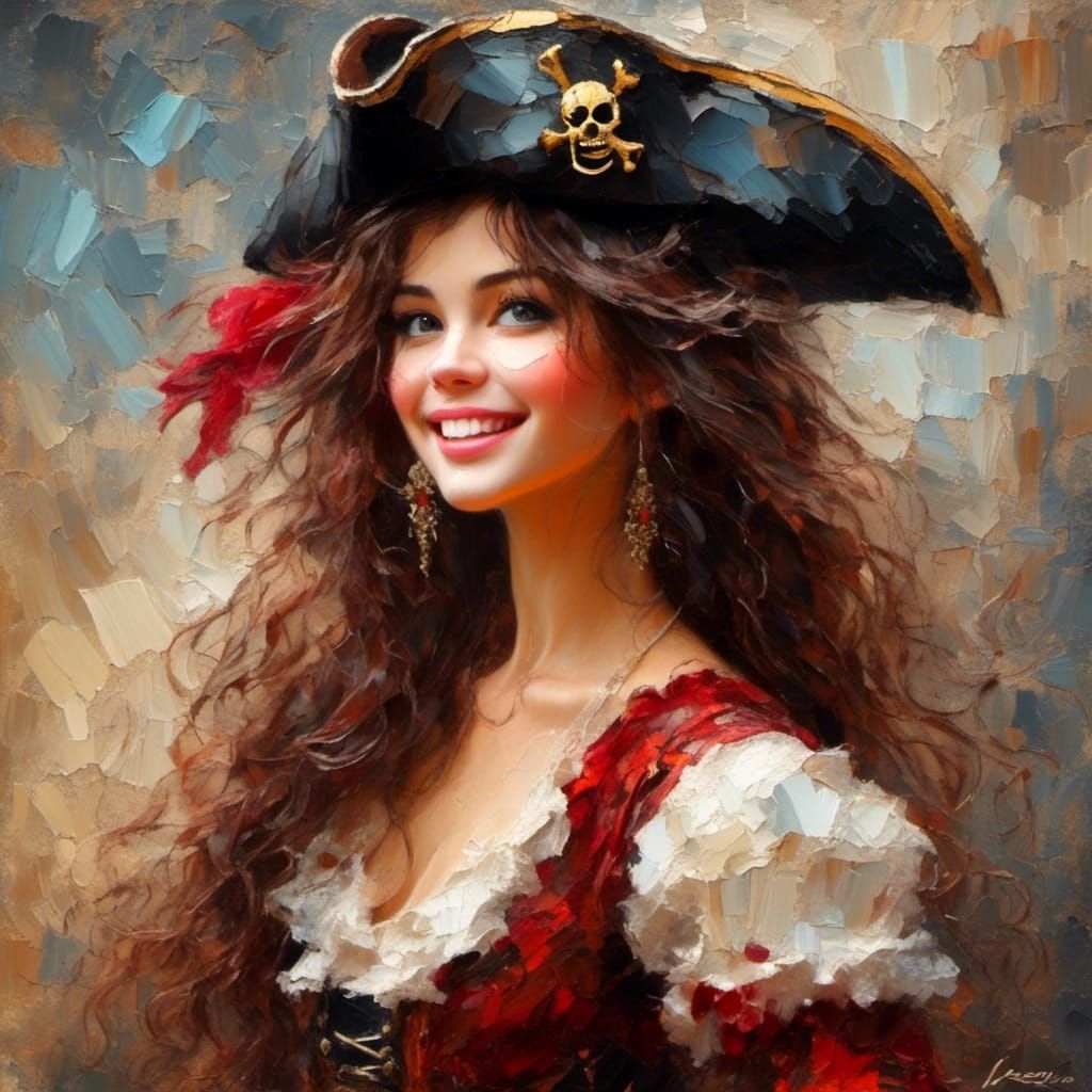 Ahoy, maties! I spy a lovely she-pirate!