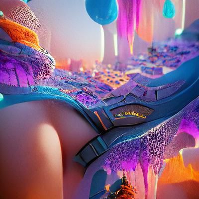 Futuristic Fashion in Detailed Digital Painting