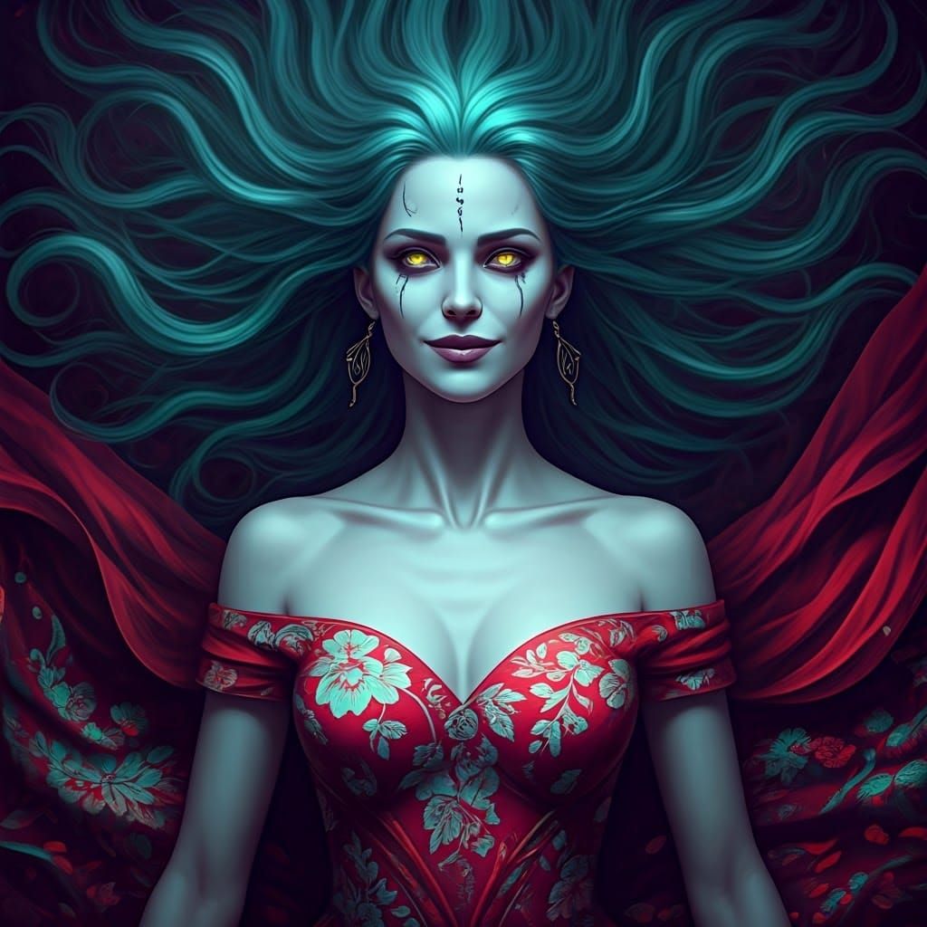 Otherworldly Goddess of Dark Fantasy