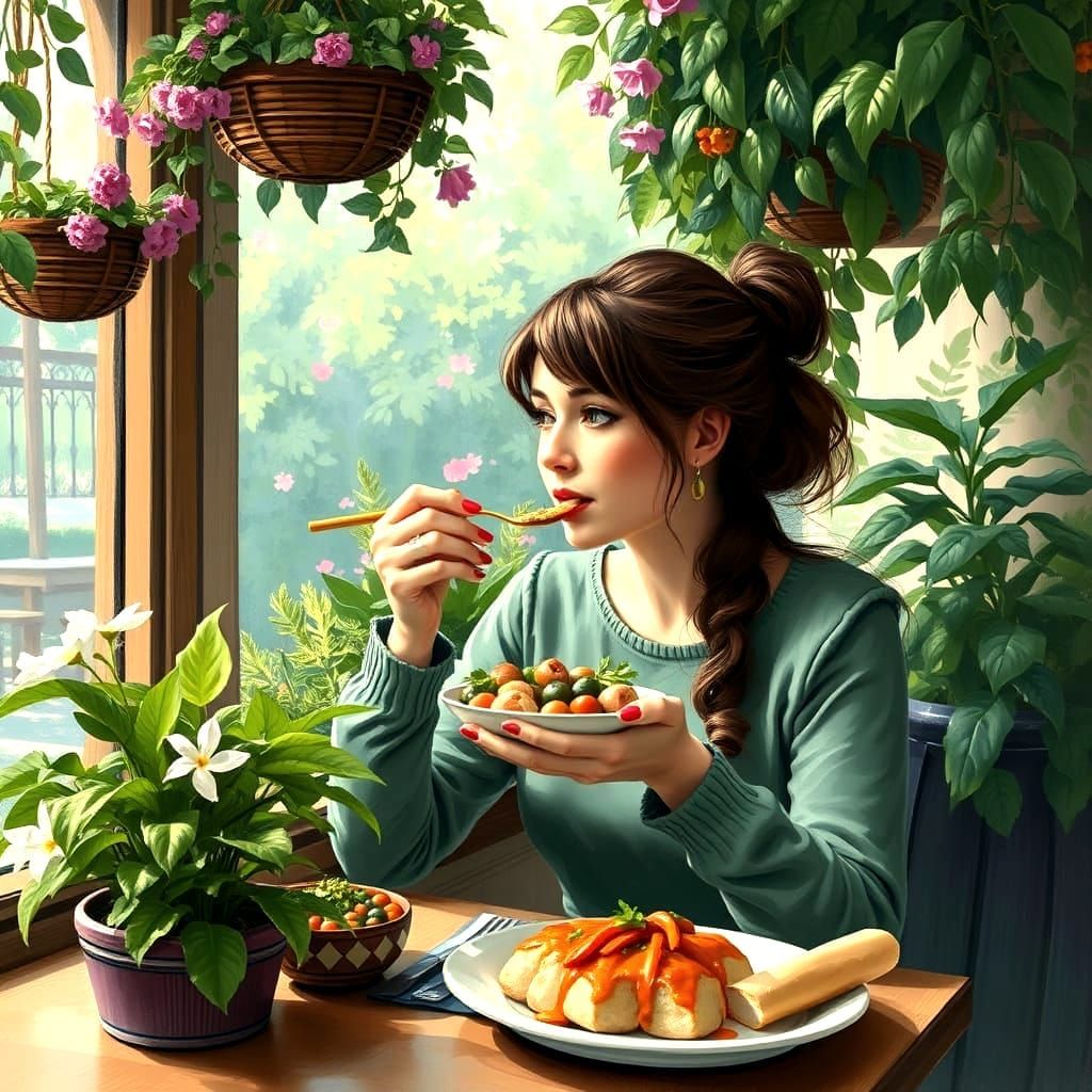 Enjoying Healthy Food and Drinks