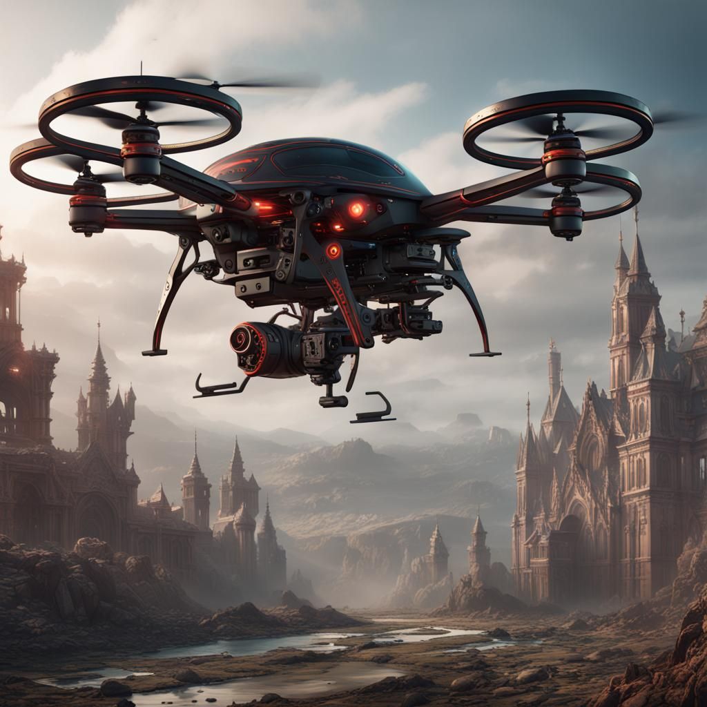 Realistic Murder Drones Character in Detailed Digital Art