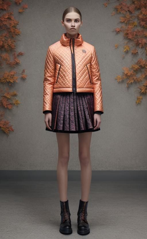 Peach Quilted Outfit: Autumn/Winter 2025 Collection