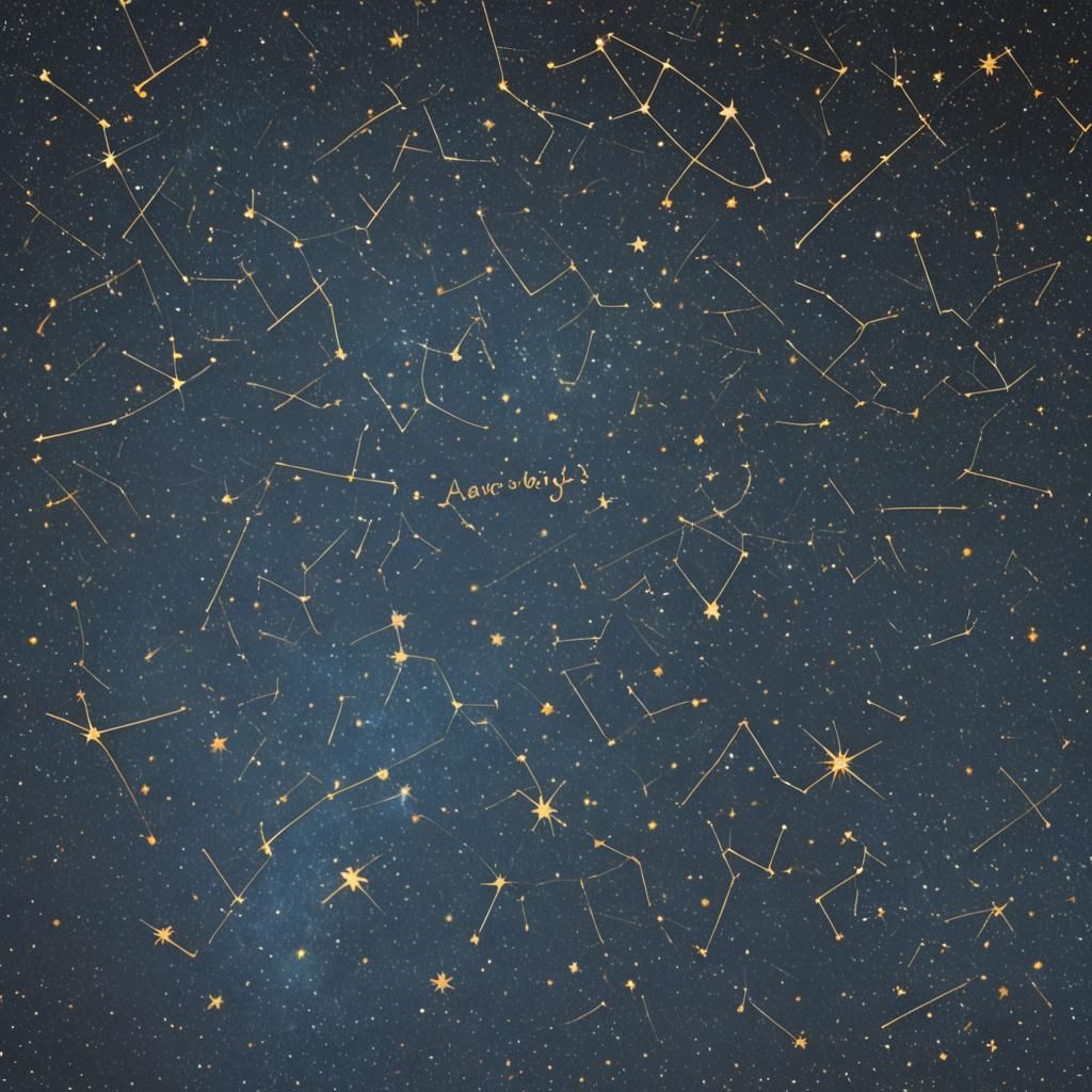Constellation Inscription: Helen Black, Cinematic Night Sky