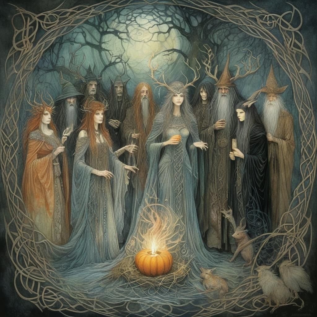 Celtic Pagans Celebrate Samhain in Maximalist Style