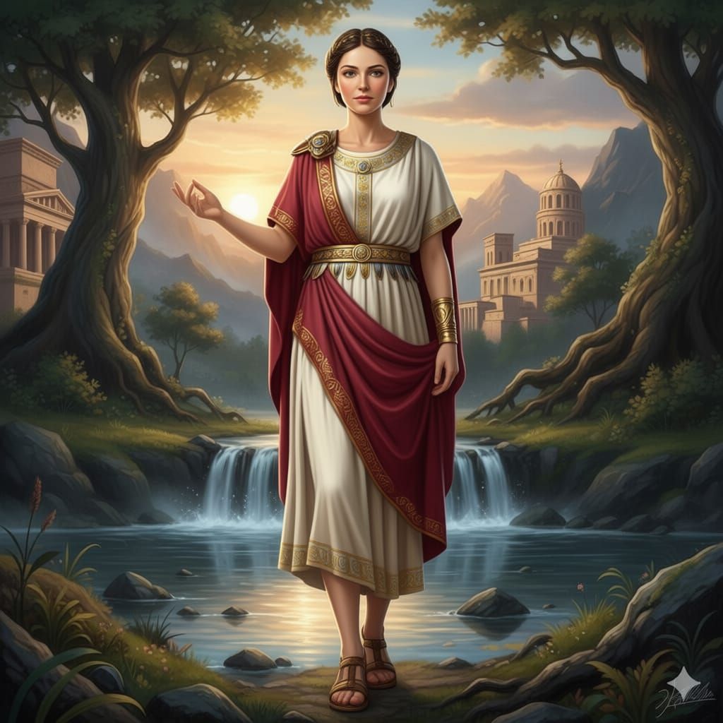Norse Goddess Frigga in Roman Style